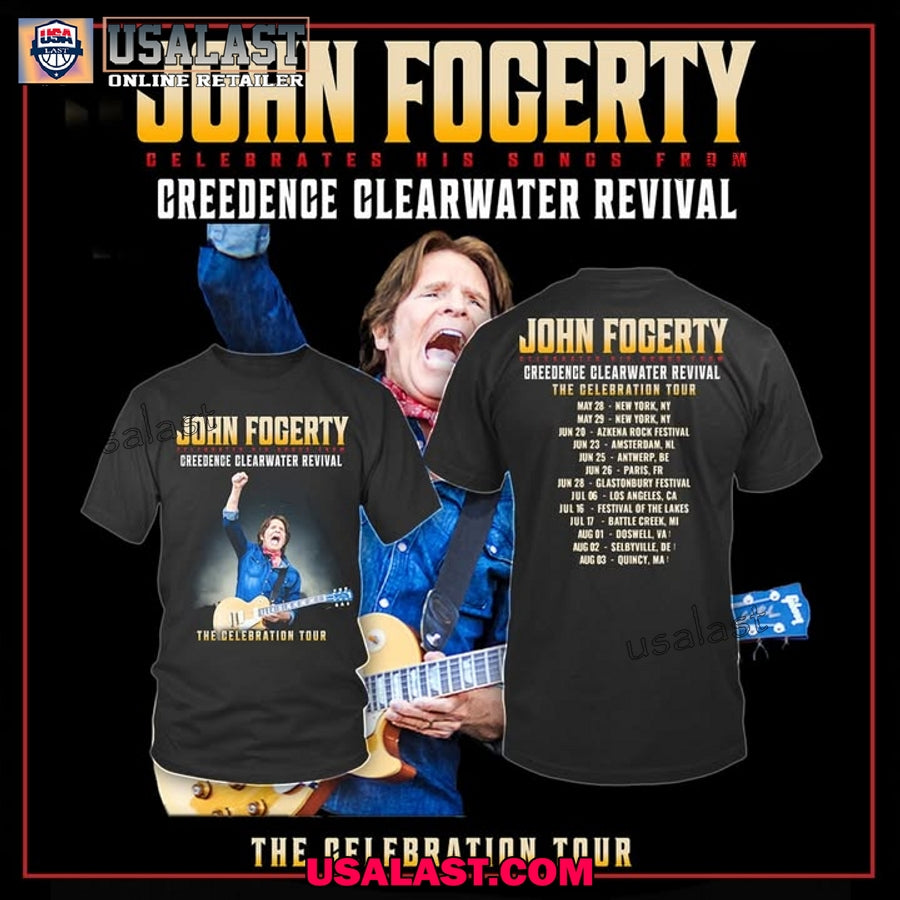 John Fogerty The Celebration Tour 2025 Tee Shirt