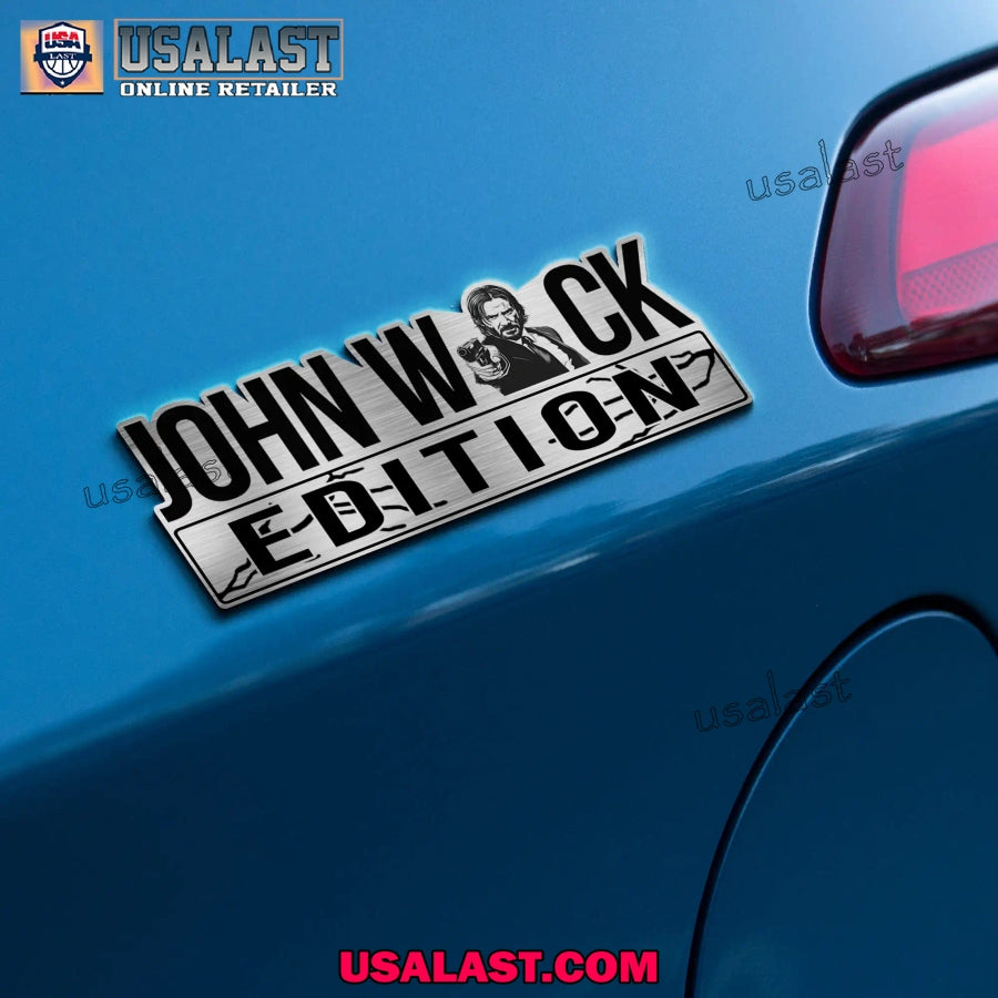 John Wick Edition Custom 3D Car Badge Sticker