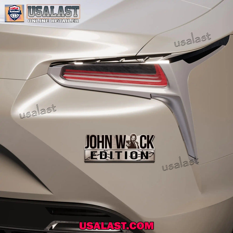 John Wick Edition Custom 3D Car Badge Sticker