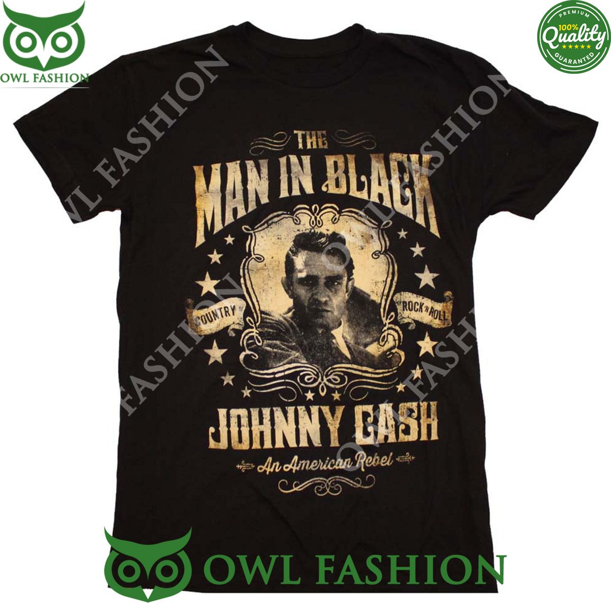Johnny Cash A Portrait Man in Black Country Rock and Roll Rebel t shirt