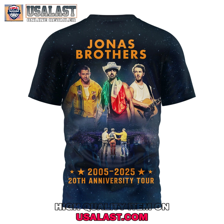 Jonas Brothers 2005-2025 20th Anniversary Tour 3D Shirt