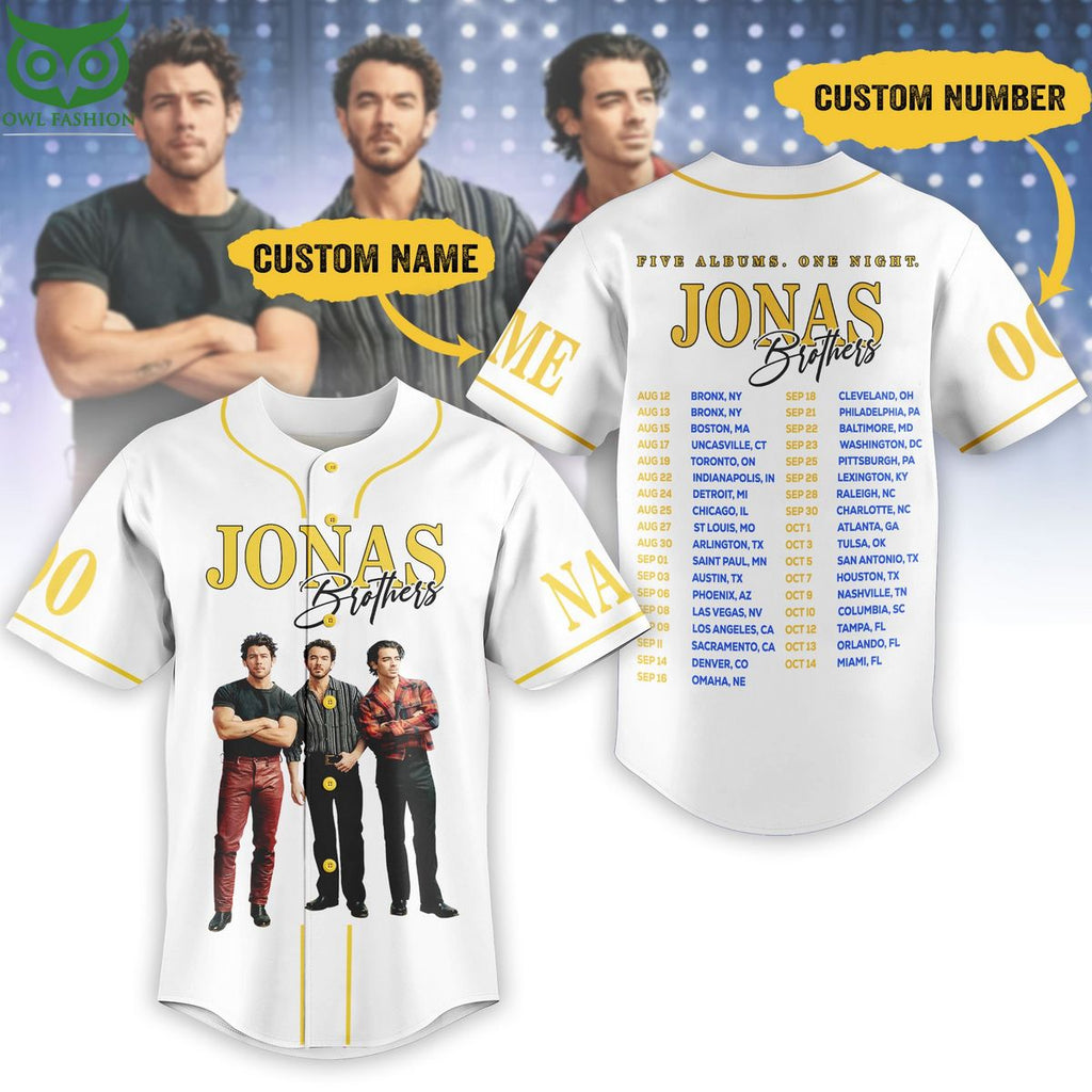 Jonas Brothers Albums Customized Baseball Jersey Shirt