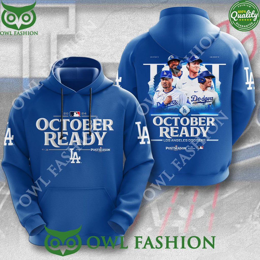 Los Angeles Dodgers October Ready Blue 3D t Shirt