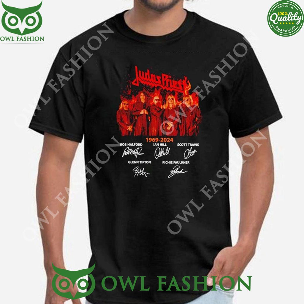 Judas Priest 1969 2024 Signatures 2D Sweatshirt