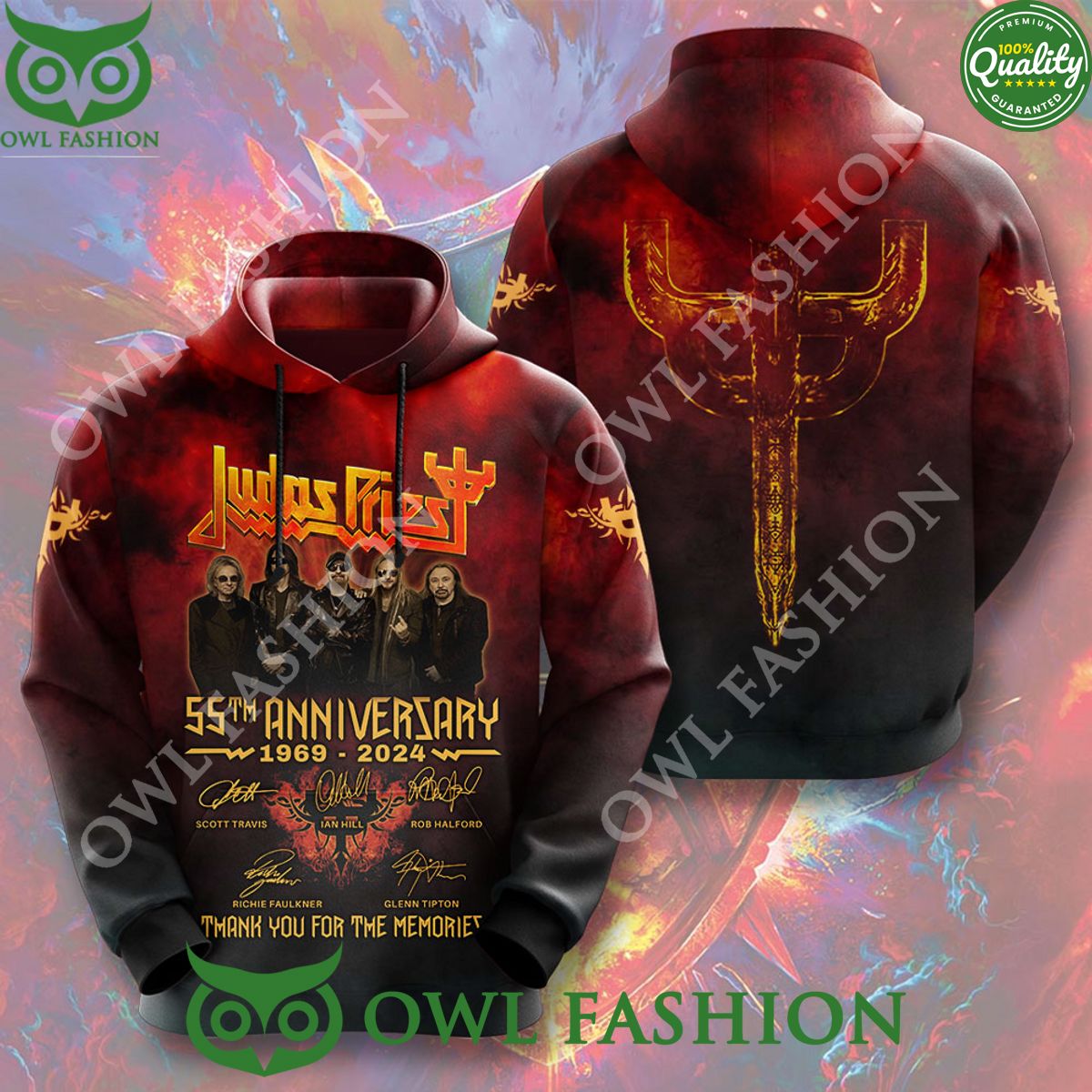 Judas Priest 55th Anniversary Memories 3D T-shirt