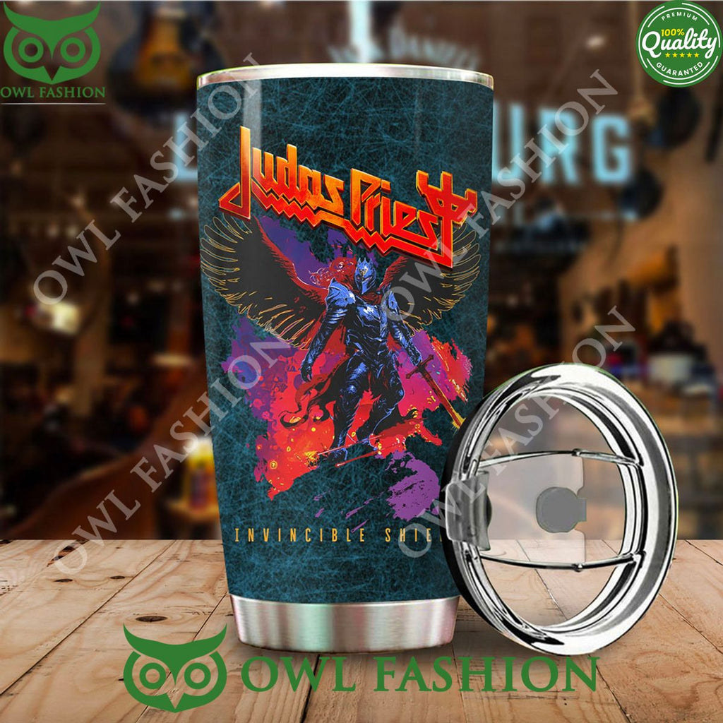 Judas Priest Band Invincible Shield Tumbler Cup