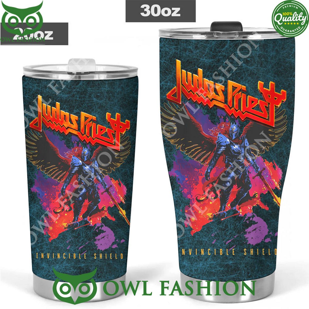 Judas Priest Band Invincible Shield Tumbler Cup