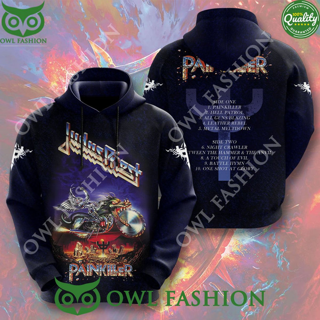 Judas Priest Painkiller Studio Album 3D T-shirt