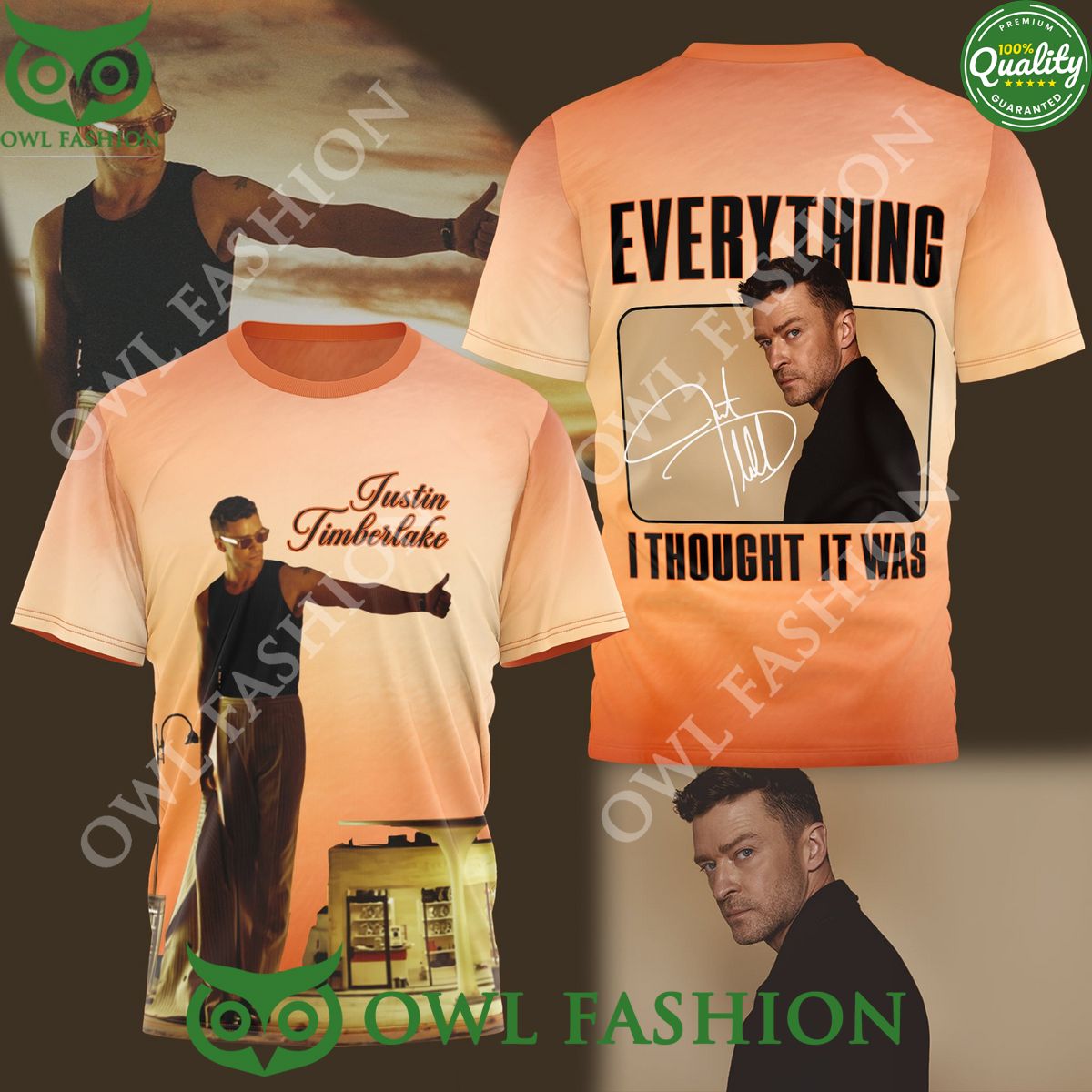 Justin Timberlake Everything I thought it was t shirt
