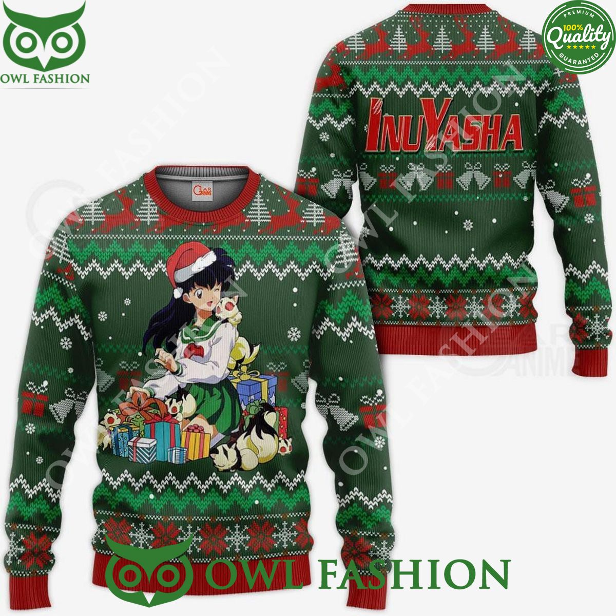 Kagome Ugly Christmas Sweater Jumper Inuyasha Xmas Gift