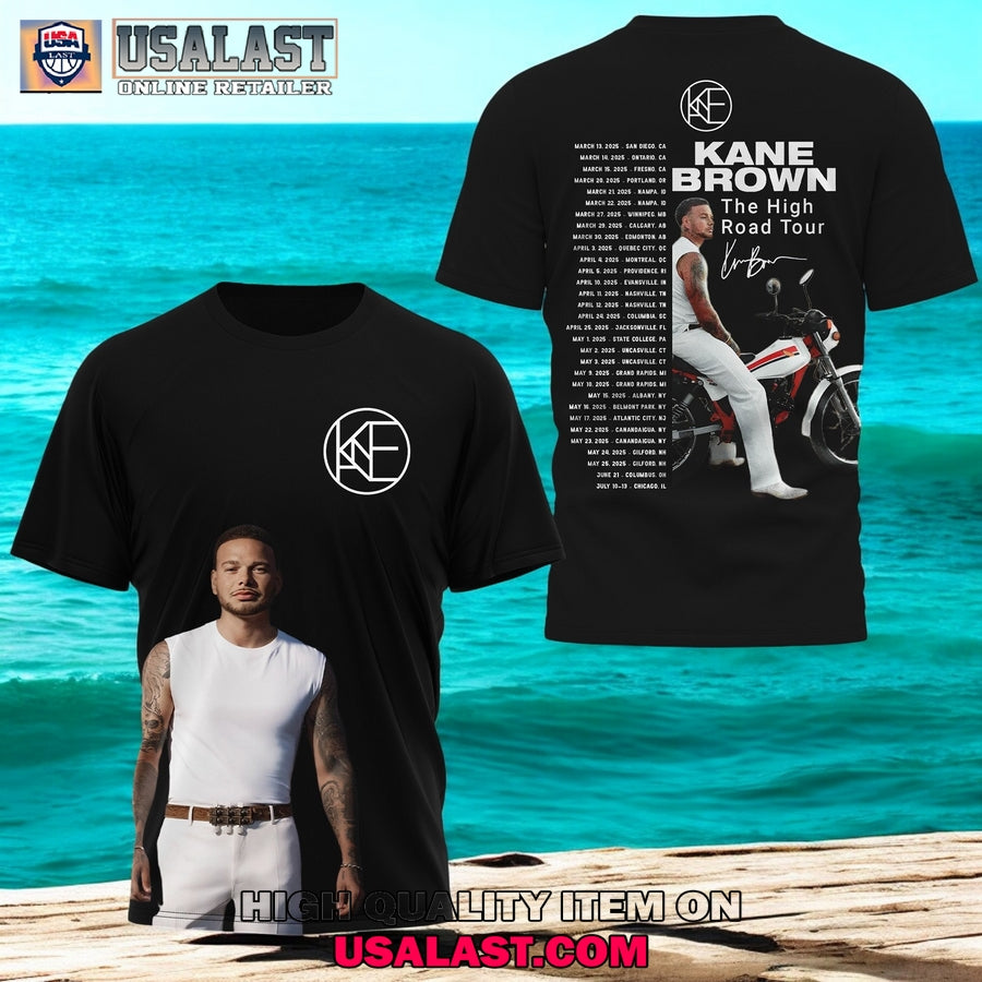 Kane Brown The High Road Tour 2025 3D Shirt