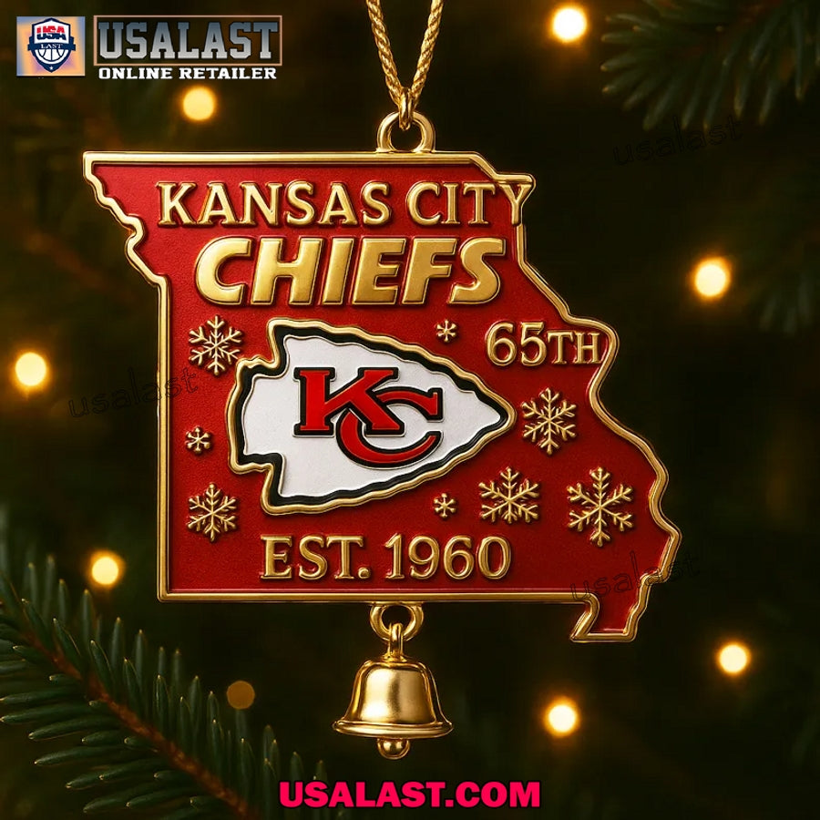 Kansas City Chiefs 65th Anniversary Christmas Ornament