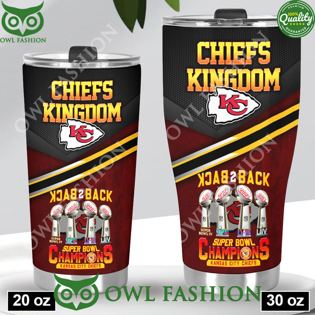 Kansas City Chiefs Back To Back Champion Tumbler Cup
