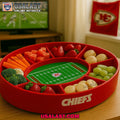 Kansas City Chiefs Football Party Snack Food Tray, Snack Stadium