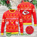 Kansas City Chiefs Jack Stack Barbecue 3D Merry Chiefsmas Ugly Sweater