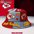 Kansas City Chiefs Personalized Iconic Trendy Bucket Hat