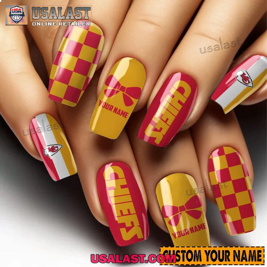 Kansas City Chiefs Women Custom Nails Set