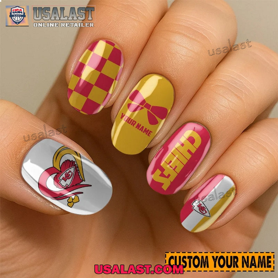 Kansas City Chiefs Women Custom Nails Set