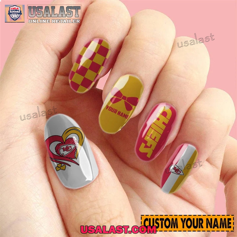 Kansas City Chiefs Women Custom Nails Set