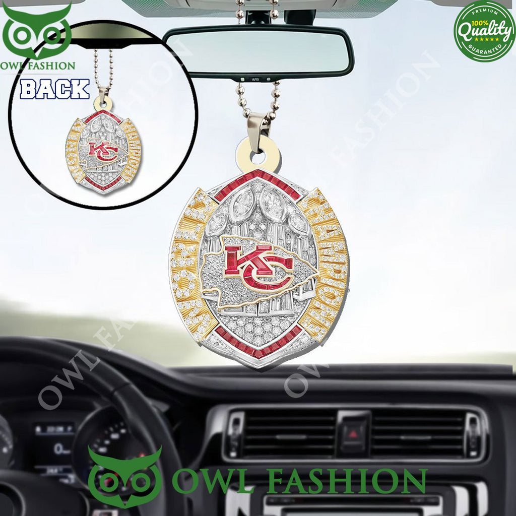 Kansas City Chiefs World Champion Limited Acrylic Car Ornament