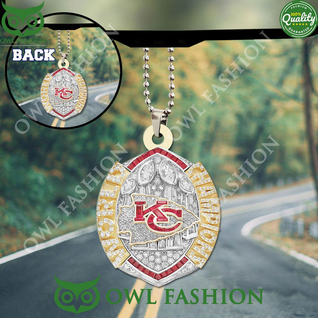 Kansas City Chiefs World Champion Limited Acrylic Car Ornament