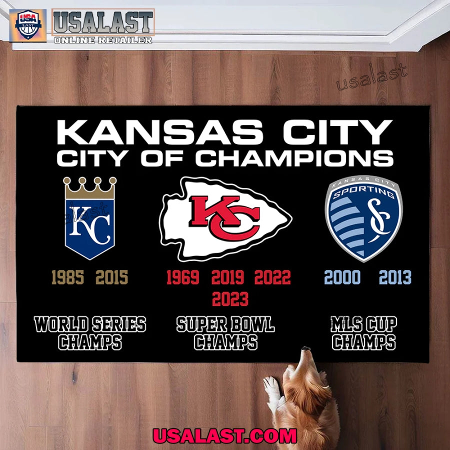 Kansas City of Champions Doormat
