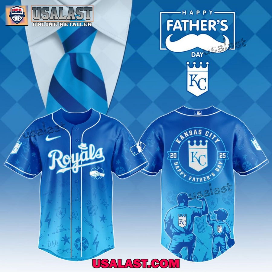 Kansas City Royals Happy Father’s Day 2025 Baseball Jersey