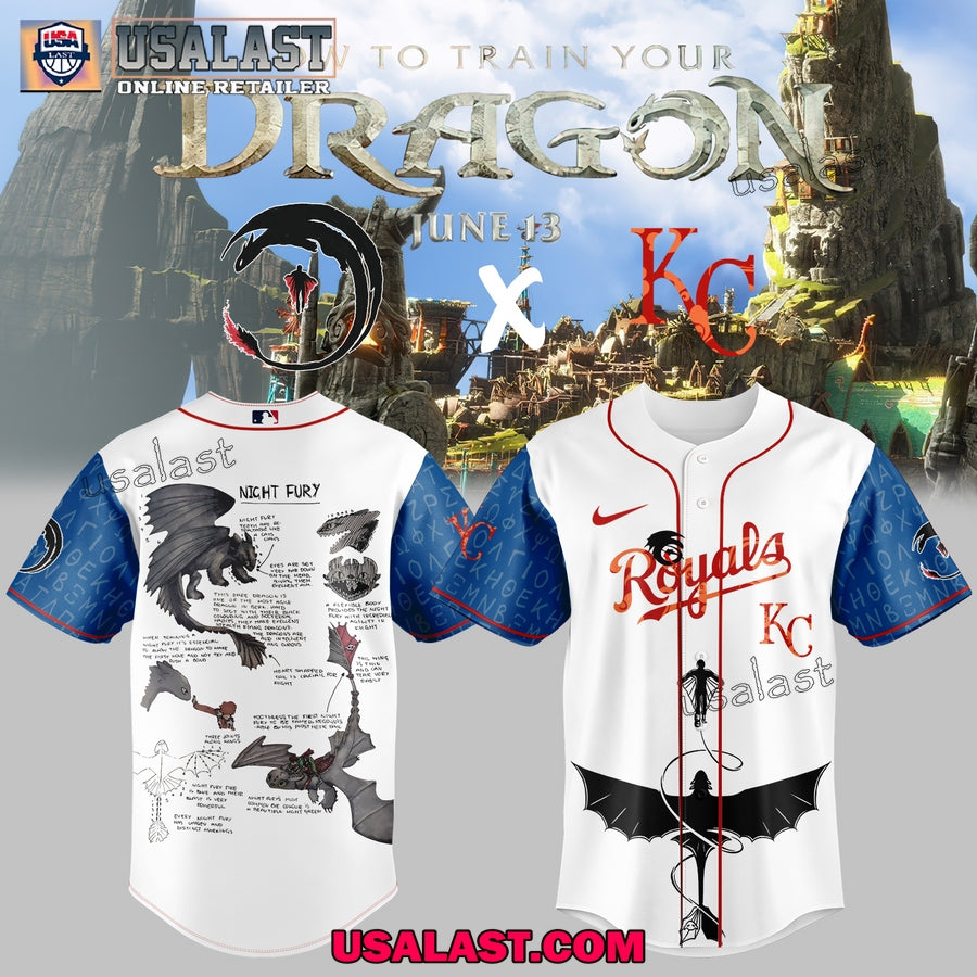 Kansas City Royals How to Train Your Dragon Baseball Jersey