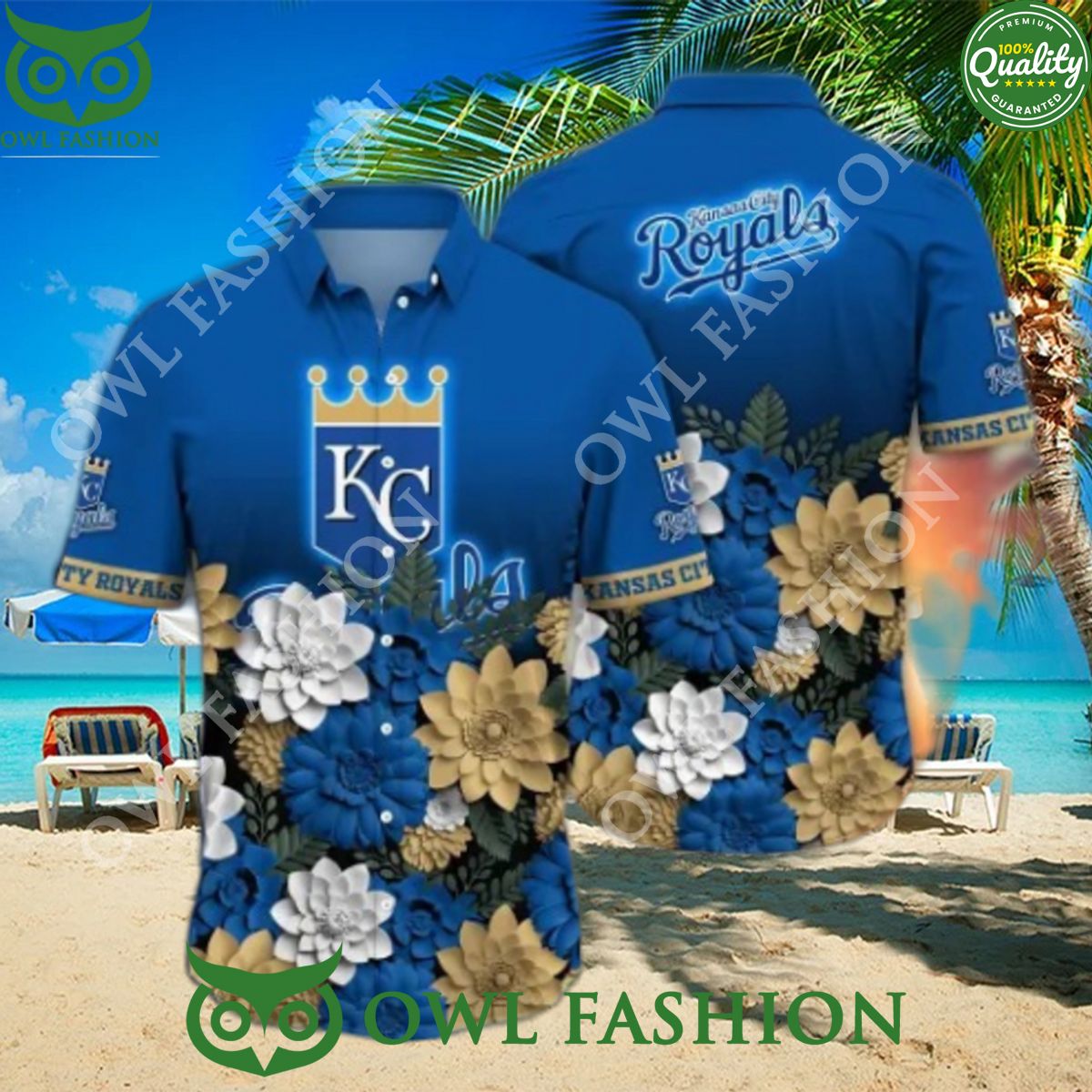 Kansas City Royals MLB Baseball Champion Flower Hawaiian Shirt