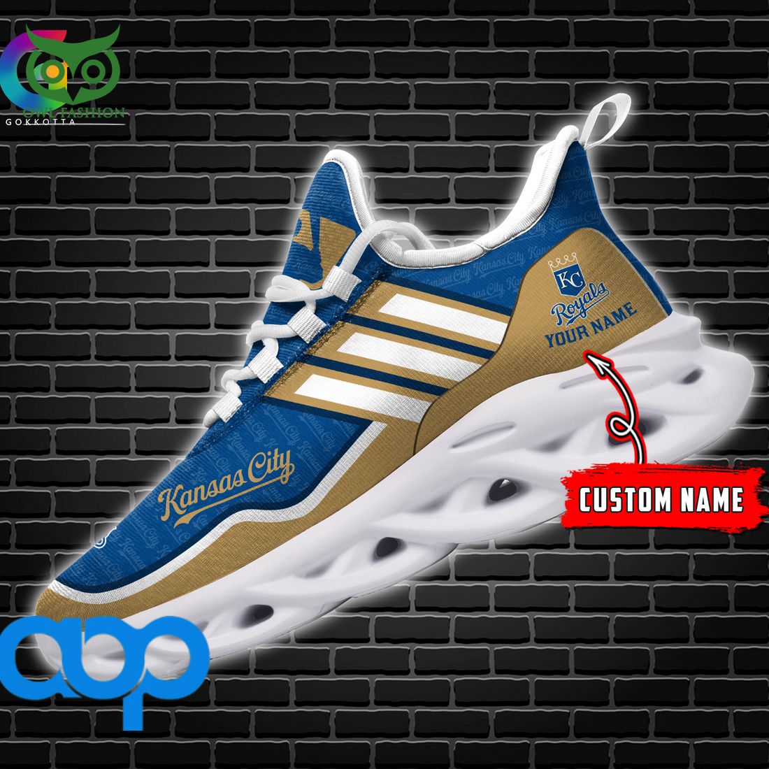 Kansas City Royals MLB Personalized New Max Soul Sneaker