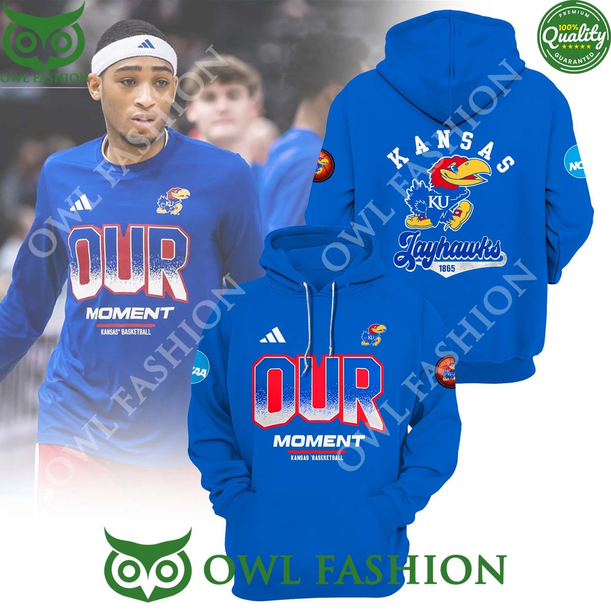 Kansas Jayhawks 1865 Mens Basketball OUR Moment NCAA T Shirt