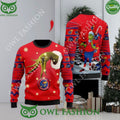 Kansas Jayhawks Team Grinch Ugly Christmas Sweater Cute Jumper Gift