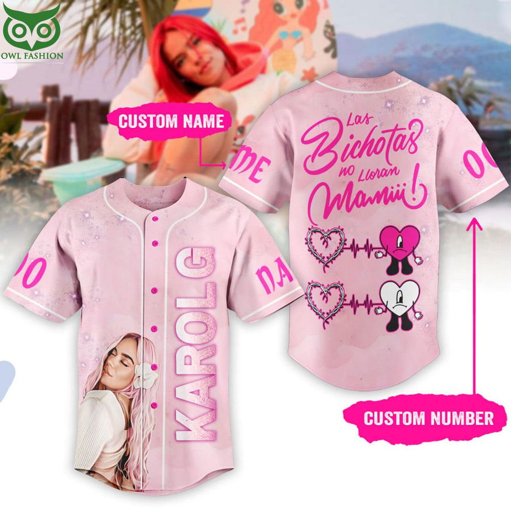 Karol G Albums Customized Baseball Jersey Shirt