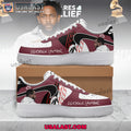 Kendrick Lamar Custom Grey Air Force Shoes