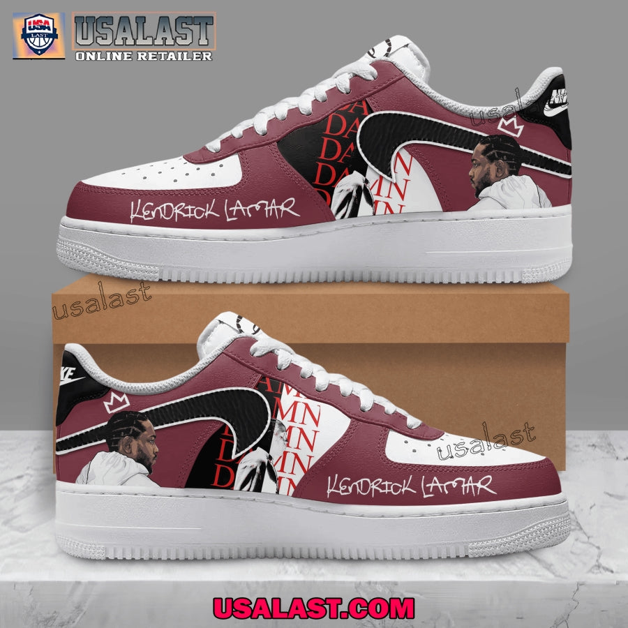 Kendrick Lamar Custom Grey Air Force Shoes