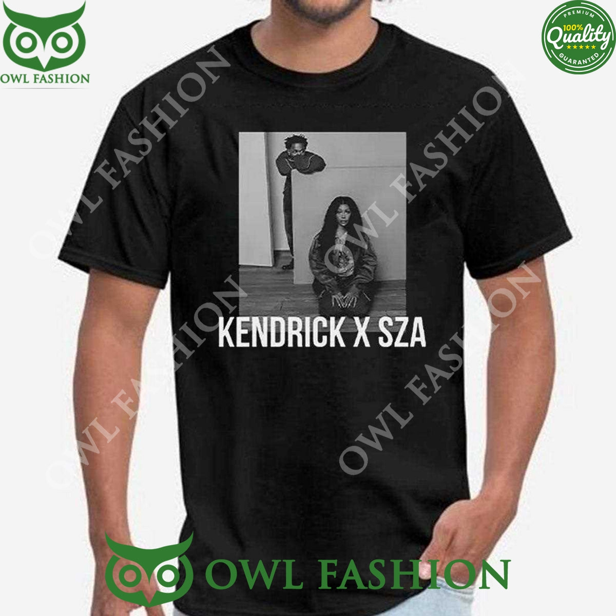 Kendrick Lamar & Sza 2025 Grand National Tour Black t Shirt