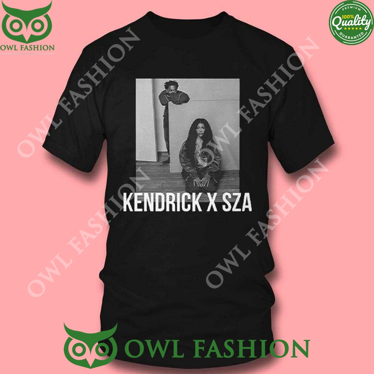 Kendrick Lamar & Sza 2025 Grand National Tour Black t Shirt