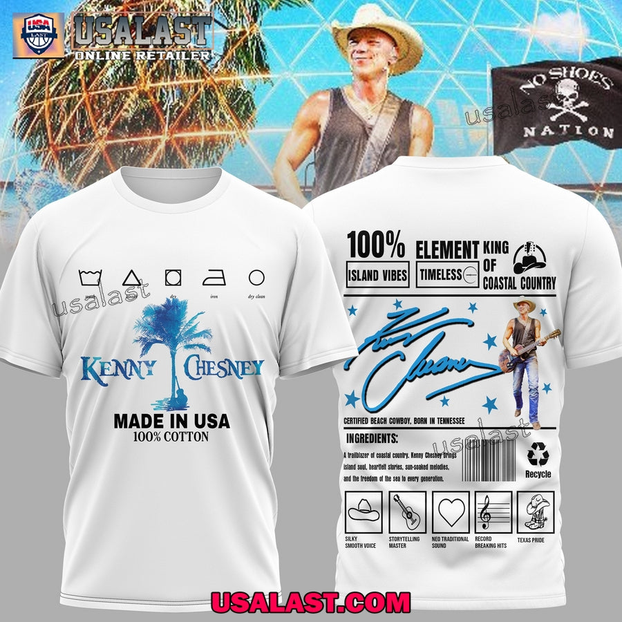 Kenny Chesney King Of Coastal Country 3D Shirt