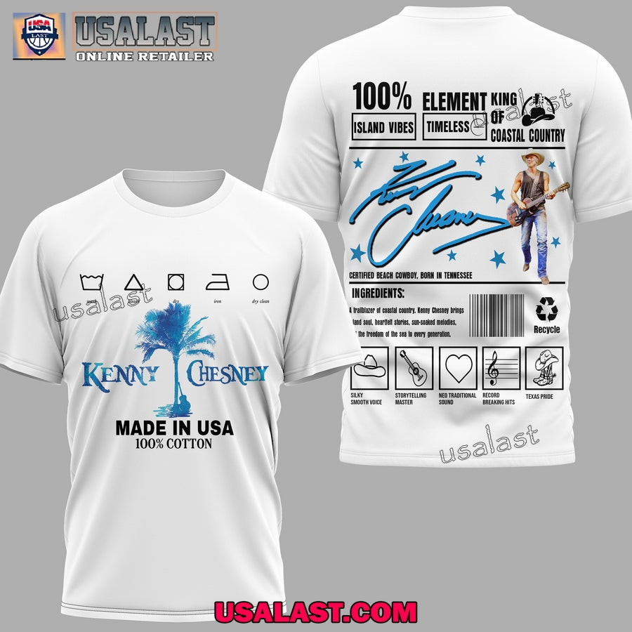 Kenny Chesney King Of Coastal Country 3D Shirt