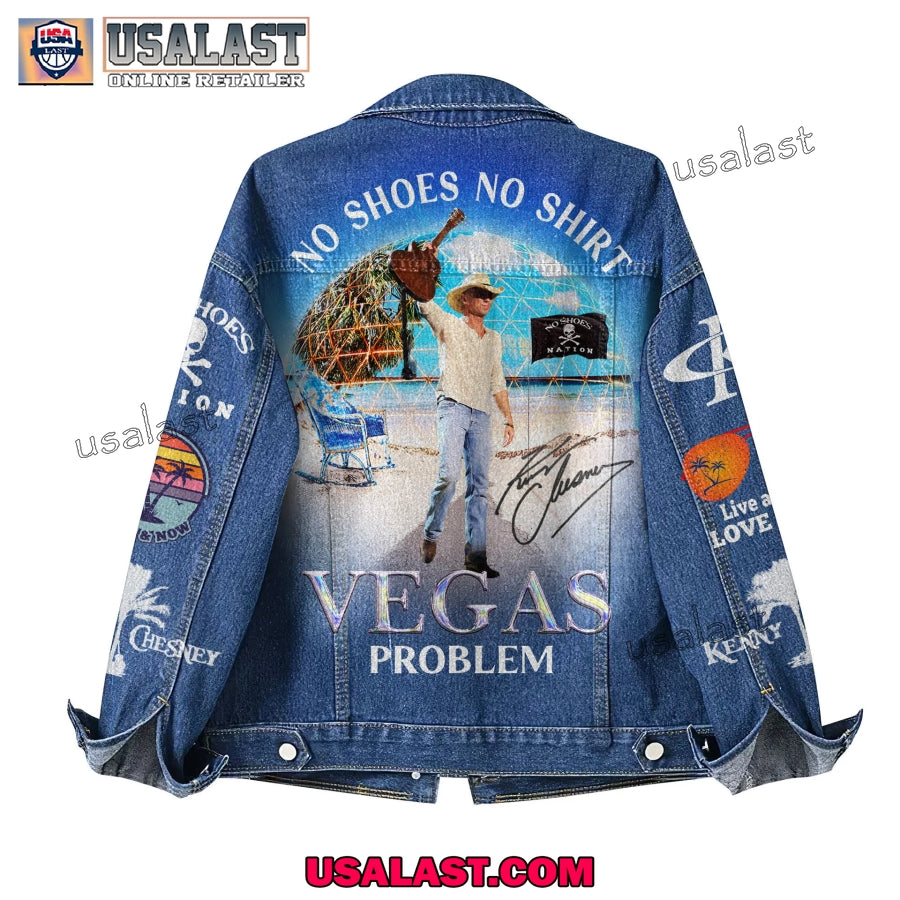 Kenny Chesney Vegas Problem Jean Jacket