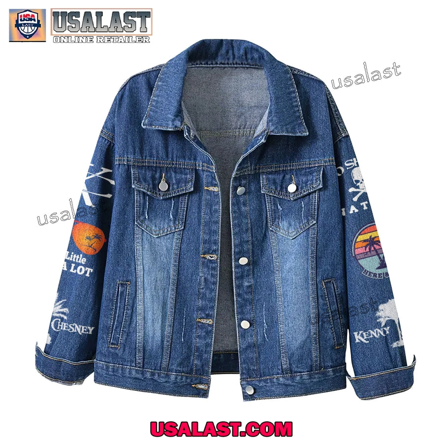 Kenny Chesney Vegas Problem Jean Jacket