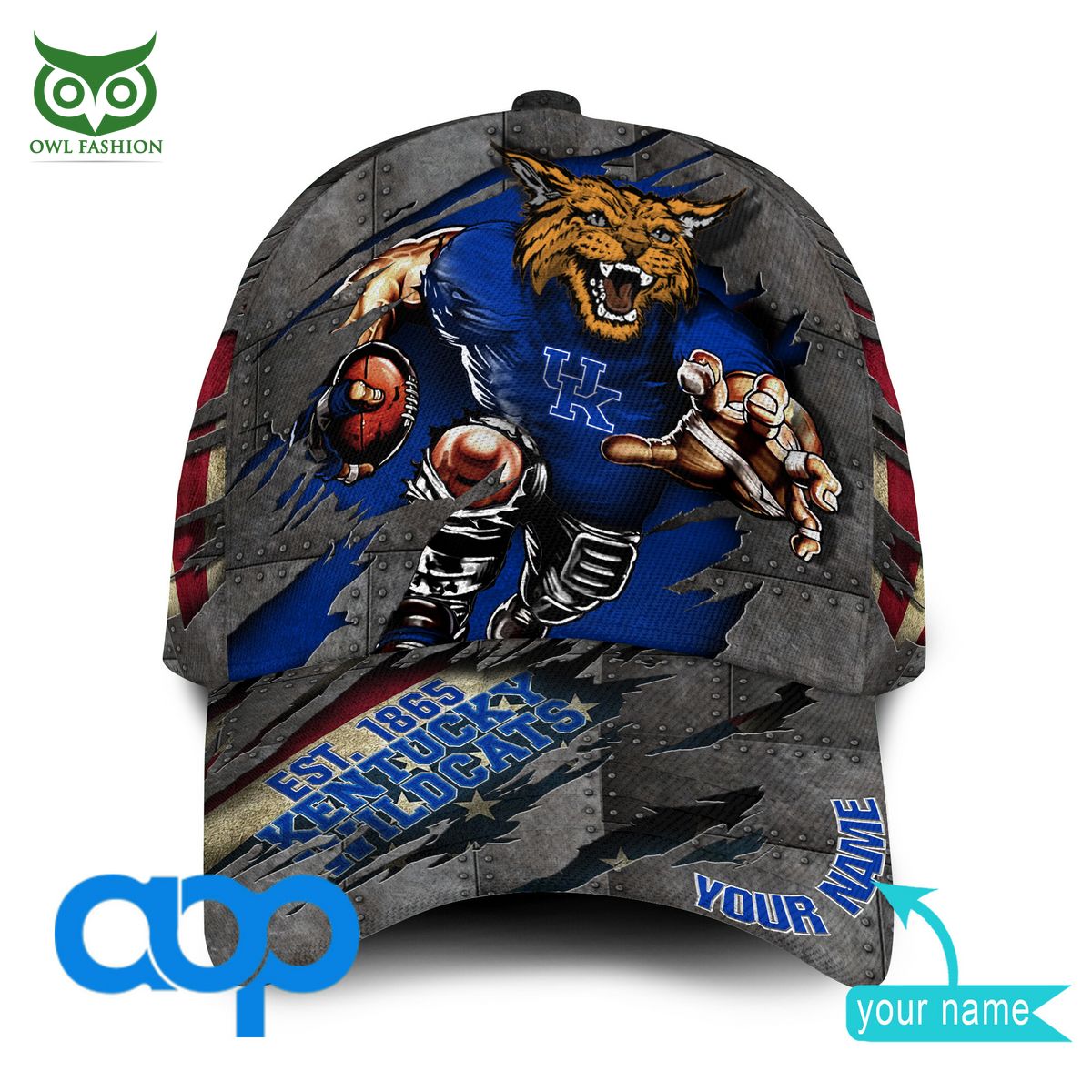Kentucky Wildcats New 2023 Personalized NCAA Printed Cap