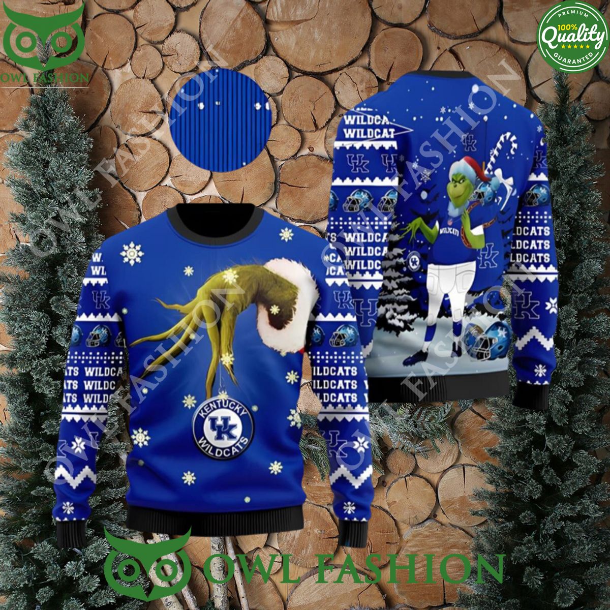 Kentucky Wildcats Team Grinch Ugly Christmas Sweater Cute Christmas Gift