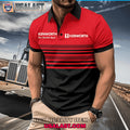 Kenworth Custom Name Zipper Men Polo