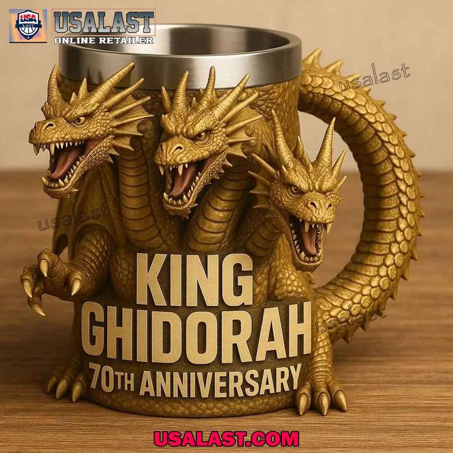 King Ghidorah Three Headed Monster 70th Anniversary Mug