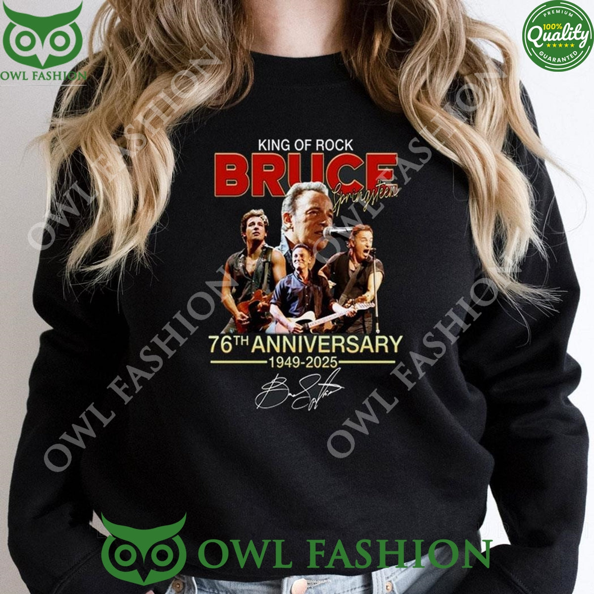 King Of Rock Bruce Springsteen 76th Anniversary 1949 2025 sweatshirt