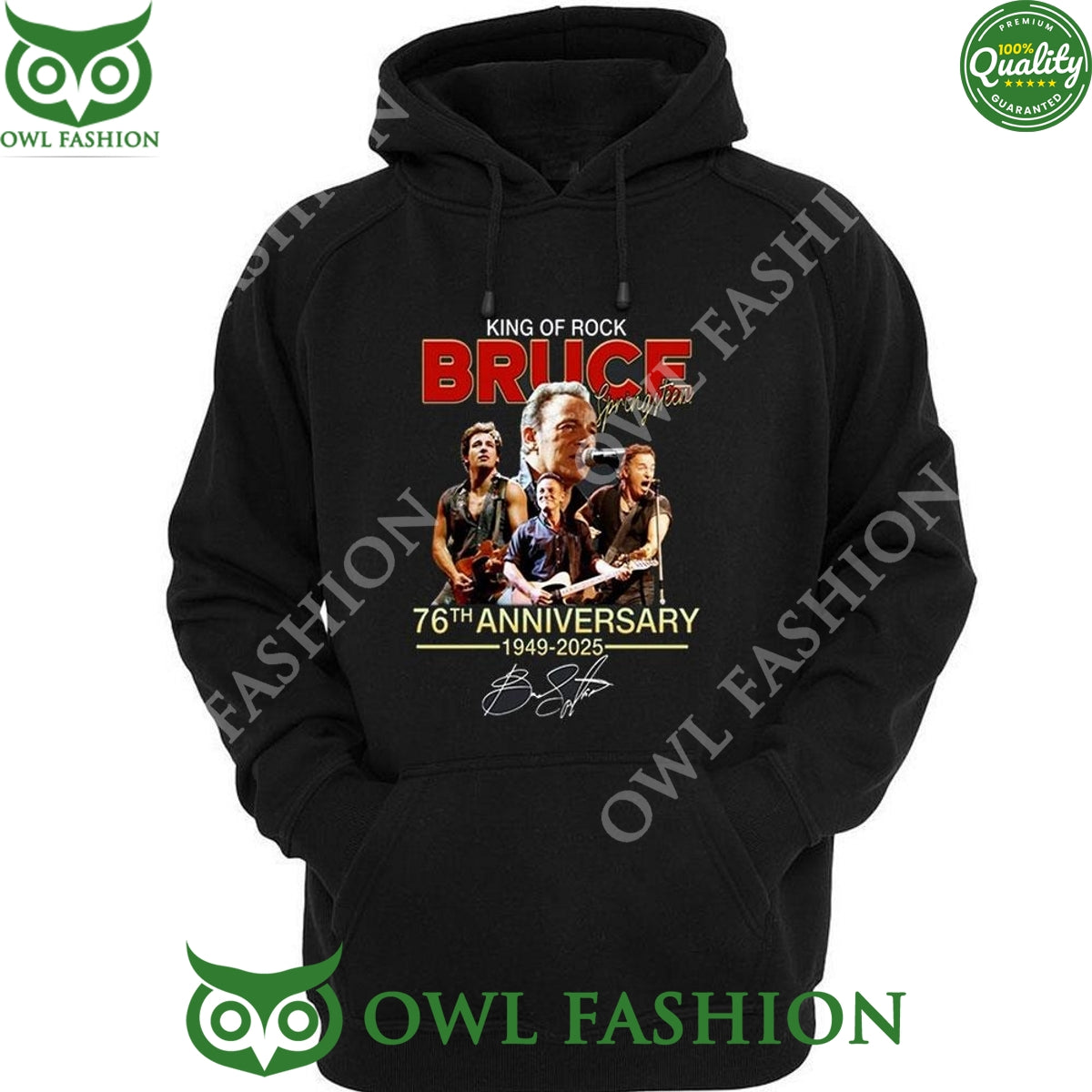 King Of Rock Bruce Springsteen 76th Anniversary 1949 2025 sweatshirt