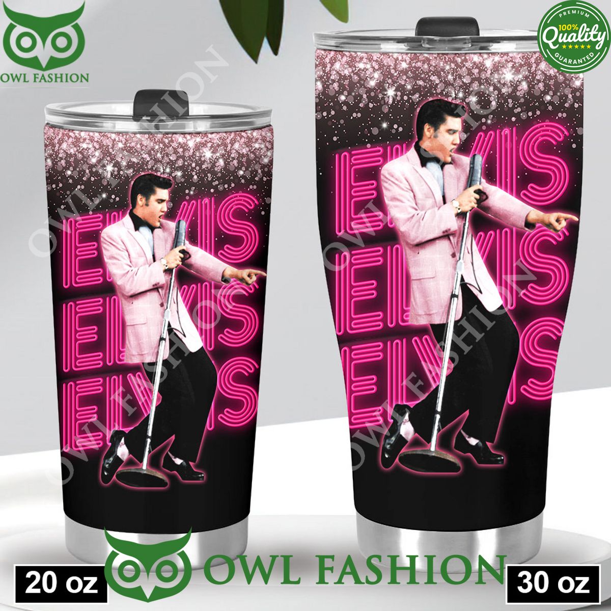 King Of Rock Legend Elvis Presley Tumbler Cup