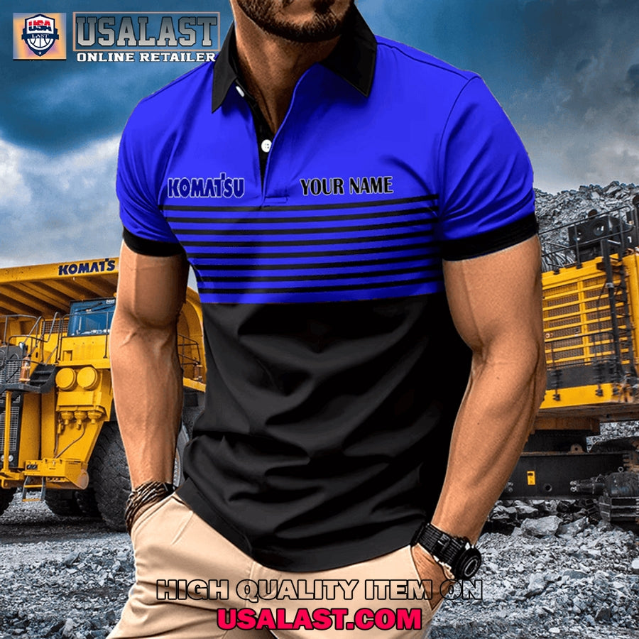 Komatsu Custom Name Men Polo Shirt
