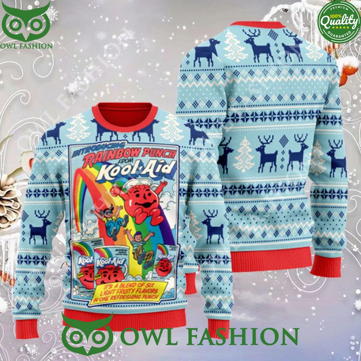 Kool Aid Ugly Christmas Sweater Jumper For Men And Women